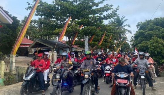 Menyambut HUT RI Ke-78, Kecamatan IV Nagari Kab. Sijunjung Laksanakan Touring