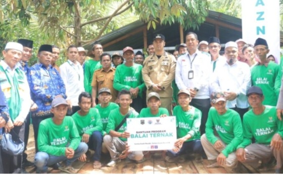 BAZNAS RI Bersama Pemkab Sijunjung Luncurkan Program Balai Ternak di Daerah Transmigrasi Padang Tarok