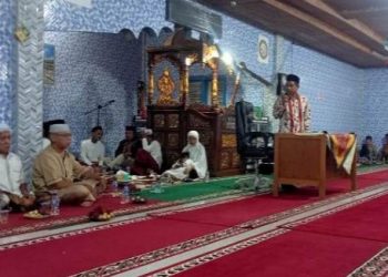 Masjid Baiturrahmi Jorong Sungai Lansek Dikunjungi Tim IX Safari Ramadhan Kabupaten Dharmasraya