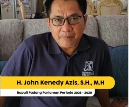 Bupati Padang Pariaman Terpilih Periode 2025-2030 Jhon Kenedy Aziz Himbau OPD dan Kepsek Negeri Tidak Kirim Karangan Bunga